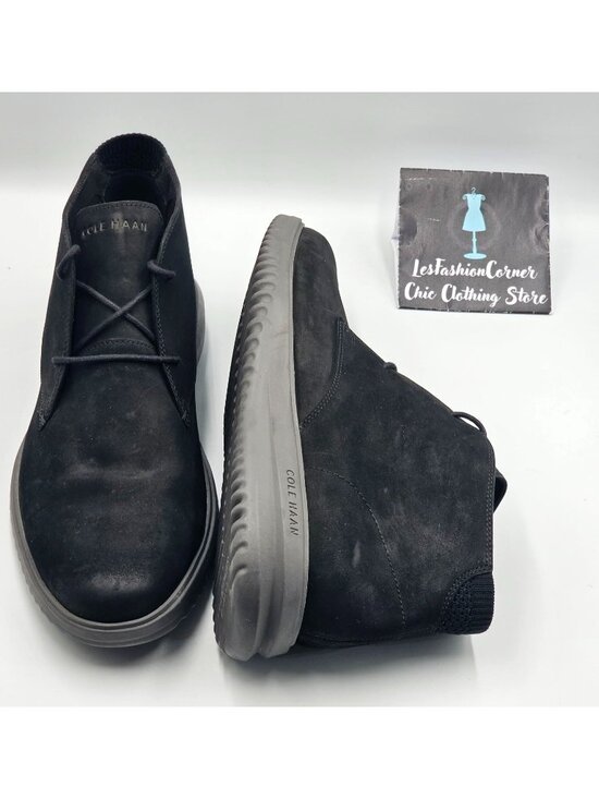 Cole Haan Men\'s Black Suede Lightweight Original Grand Chukka Boots Size 13 2955 main image 5